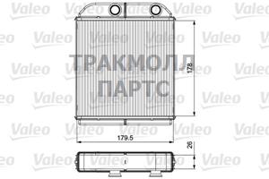 Радиатор печки - 811538
