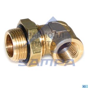 90В Elbow Bulkhead w/ Lock Nut and - 094.416