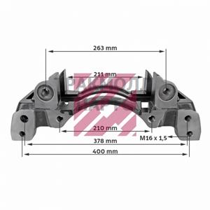 Держатель тормозных колодок 19.5 правый 6 отверстий - M2930392