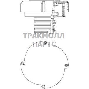 КРЫШКА РАДИАТОРА - CRB 21 000P