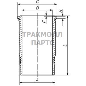 ГИЛЬЗА ЦИЛИНДРА - 007 LW 00107 001