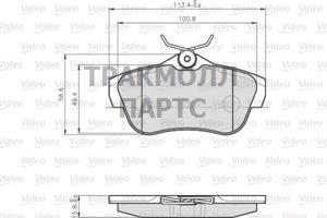 Колодки торм. зад. CIT Dispatch 07- - 872578