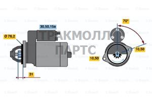 Стартер Bosch - 0986010430