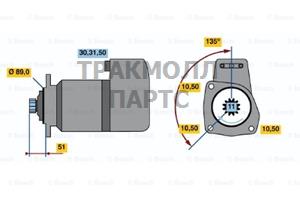 СТАРТЕР  24V 5.4KW - 0986011460