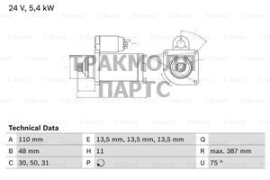 СТАРТЕР - 0986014560