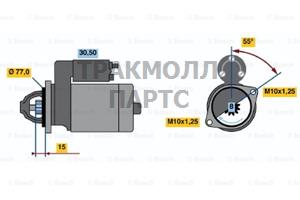 СТАРТЕР  12V 0.9KW - 0986017651