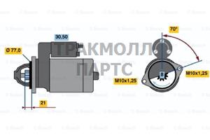 СТАРТЕР  12V 0.7KW - 0986017691