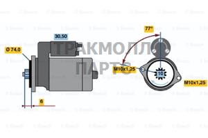 СТАРТЕР  12V 2.2KW - 0986020581