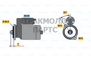 СТАРТЕР  12V 1.4KW - 0986020751