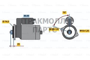 СТАРТЕР  12V 1KW - 0986020771