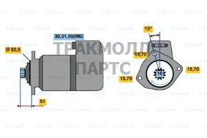 СТАРТЕР  24V 5.4KW - 0986021020