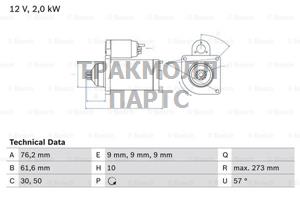 СТАРТЕР - 0986021870