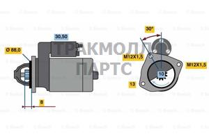 СТАРТЕР  12V 2.2KW - 0986023900