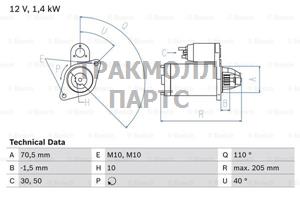 СТАРТЕР - 0986025960