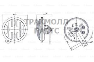 СИГНАЛ ЗВУКОВОЙ BOSCH - 0986320303