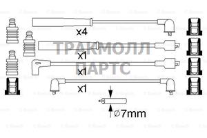 Комплект проводов зажигания - 0986356935