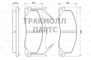 КОМПЛЕКТ ТОРМОЗНЫХ КОЛОДОК - 0986460946