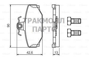 КОЛОДКИ ТОРМОЗНЫЕ - 0986460995