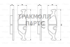 КОЛОДКИ ТОРМОЗНЫЕ - 0986460996