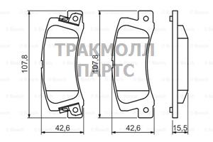 КОЛОДКИ ТОРМОЗНЫЕ - 0986461136