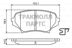 ДИСКОВЫЕ КОЛОДКИ ПЕРЕДНИЕ - 0986494188