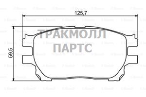 ДИСКОВЫЕ КОЛОДКИ - 0986494212