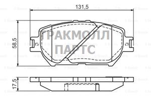 КОЛОДКИ ТОРМОЗНЫЕ - 0986494363