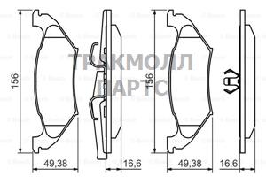 ТОРМОЗНЫЕ КОЛОДКИ - 0986494495