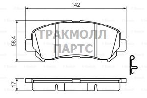 КОЛОДКИ ТОРМОЗНЫЕ - 0986494501