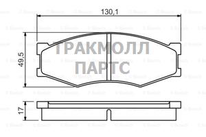 ТОРМОЗНАЯ НАКЛАДКА - 0986494541