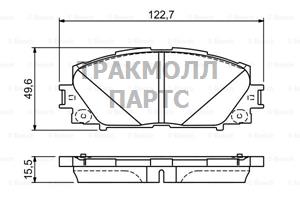 КОЛОДКИ ТОРМОЗНЫЕ - 0986494670