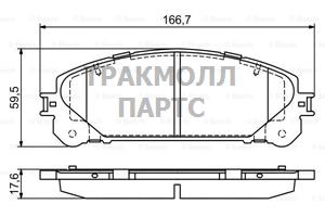 КОЛОДКИ ТОРМОЗНЫЕ - 0986494686