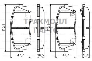 КОЛОДКИ ТОРМОЗНЫЕ - 0986494688
