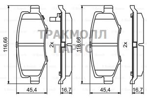 КОЛОДКИ ТОРМОЗНЫЕ - 0986494706