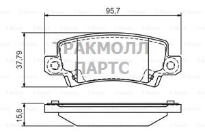 КОЛОДКИ ТОРМОЗНЫЕ ДИСКОВЫЕ - 0986495072