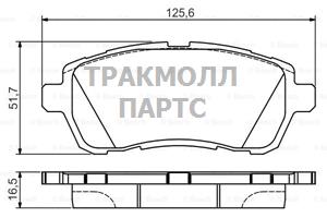 КОЛОДКИ ТОРМОЗНЫЕ - 0986495108