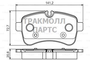 КОЛОДКИ ТОРМОЗНЫЕ - 0986495120