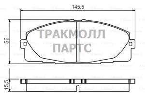 ДИСКОВЫЕ КОЛОДКИ ПЕРЕДНИЕ - 0986495152