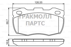 КОЛОДКИ ТОРМОЗНЫЕ - 0986495269