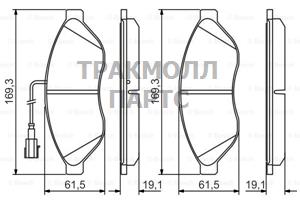 КОЛОДКИ ТОРМОЗНЫЕ - 0986495293