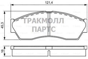 ДИСКОВЫЕ КОЛОДКИ - 0986495311