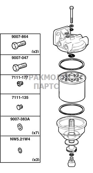 FUEL FILTER ASSEMBLY DELPHI - 9001070A