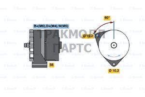 ГЕНЕРАТОР  28V 27A - 0120489733