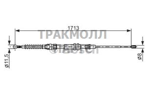 ТРОС РУЧНОГО ТОРМОЗА - 1987477203