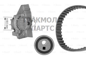 К-Т ЗУБЧАТЫХ РЕМЕНЕЙ/ВОДЯНОГО НАСОСА - 1987946409