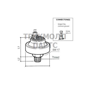 PRESS SWITCH 8BAR EARTH RET - 230-213-001-021C