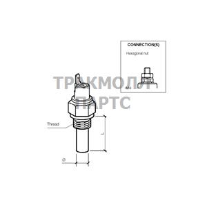 SWITCH TEMP 180 CEARTHS/P130 - 232-011-005-015D