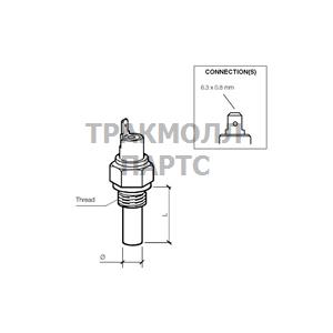 TEMP SWITCH 150 CEARTHS/P95 - 232-011-017-016D