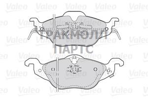 Колодки торм.пер. Opel Astra G - 301322