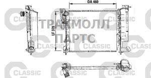 РАДИАТОР СИСТЕМЫ ОХЛАЖДЕНИЯ - 316715